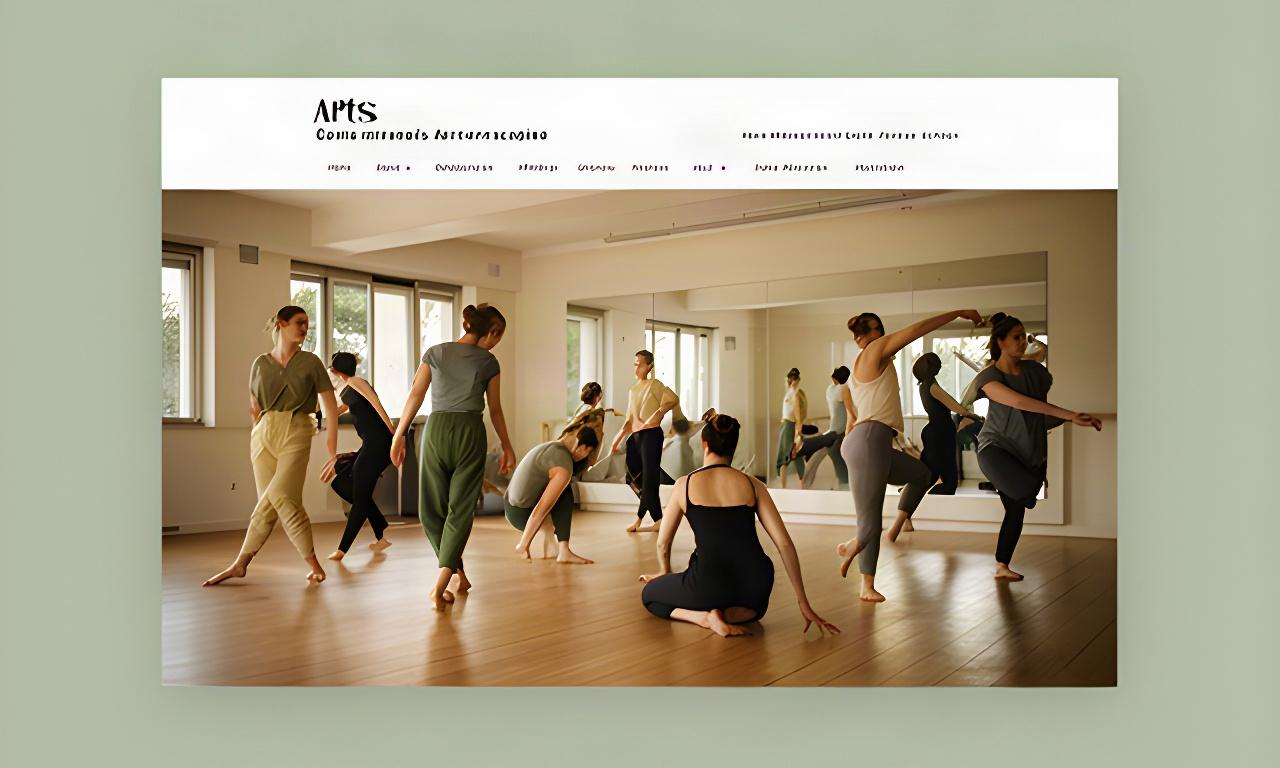 Primer grupo de bailarines ensayando en el estudio de Santa Margarita en 2010